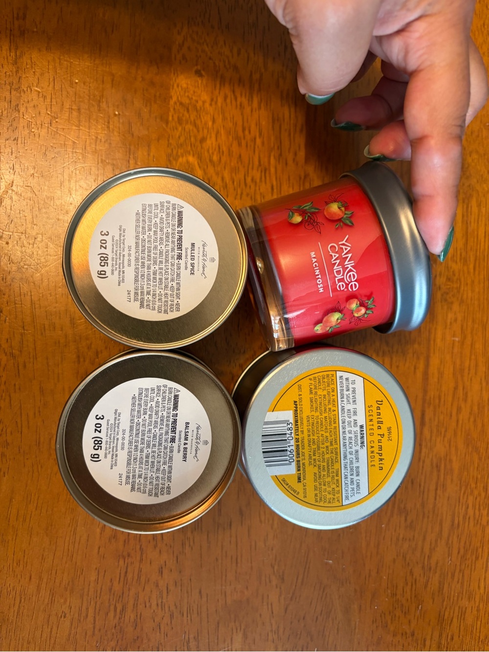 Yankee Candle & Assorted other small jar candles.